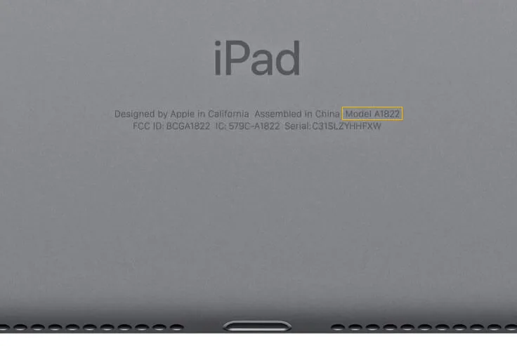 Trade in | Welke iPad heb ik? | welke ipad heb ik a modelnummer achterkant